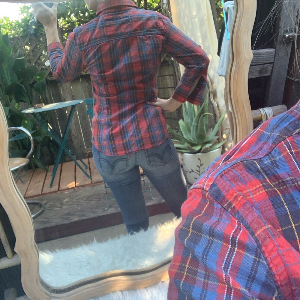 Super Dry Flannel Pattern Button Up. Worn Once. - image 3